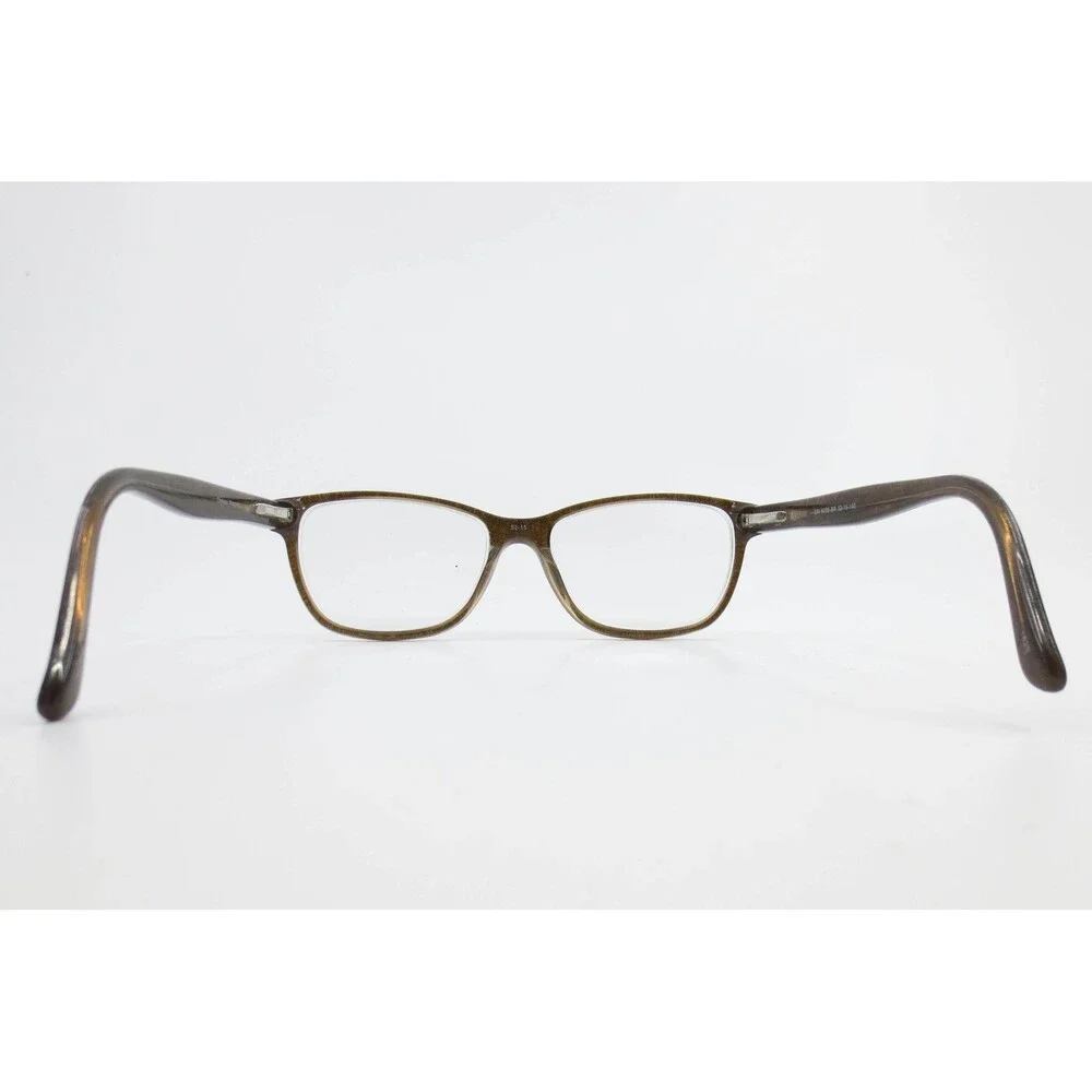 Chelsea Morgan CM 6009 BR Brown Textured Oval Eyeglass Frames 52-15-140